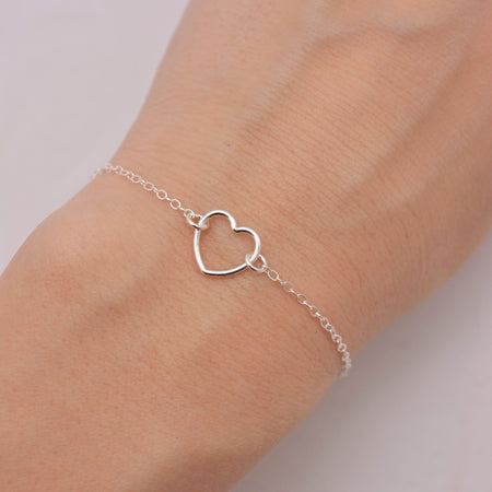 Sweetheart Heart Chain Bracelet