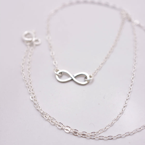 Sterling Silver Tiny Infinity Necklace