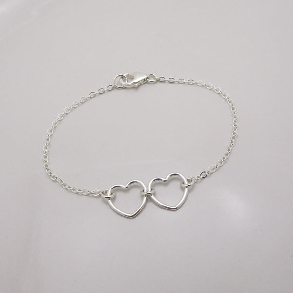 Two Hearts in One Bracelet