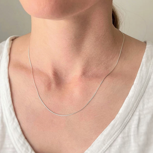 Silver Snake Chain Necklace