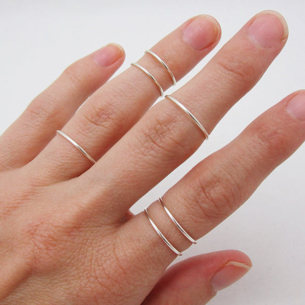 Sterling Silver Stacking Rings