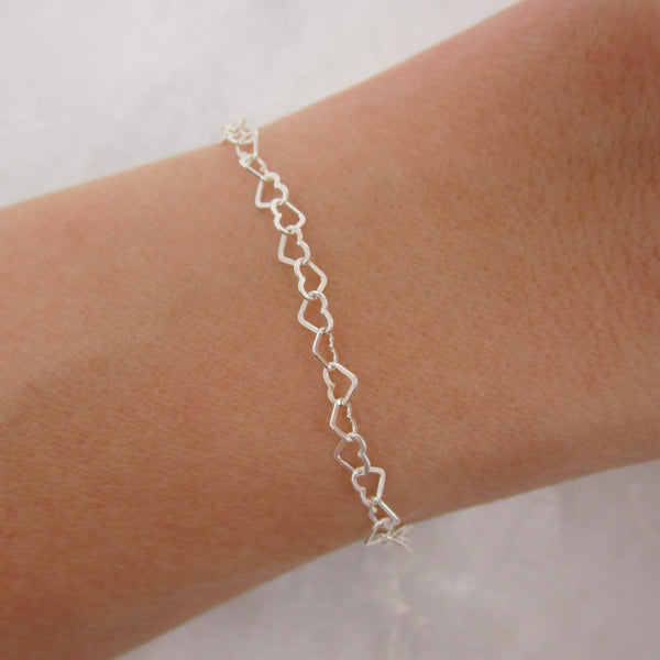 Sweetheart Heart Chain Bracelet