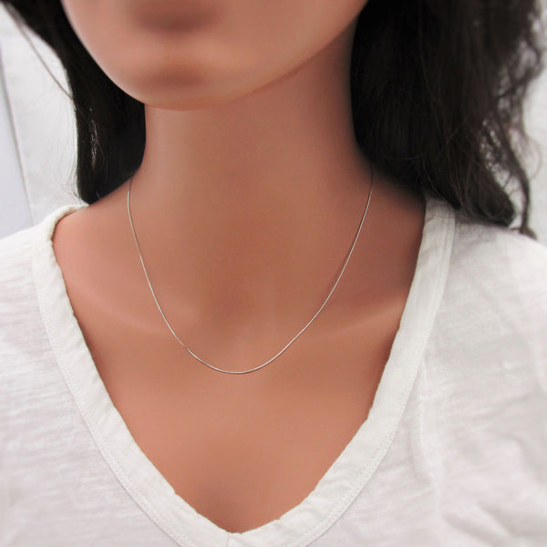 Silver Snake Chain Necklace