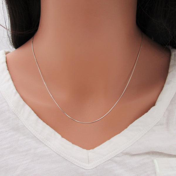 Silver Snake Chain Necklace