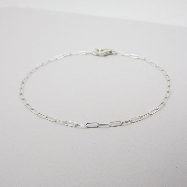 Dainty Paperclip Chain Bracelet