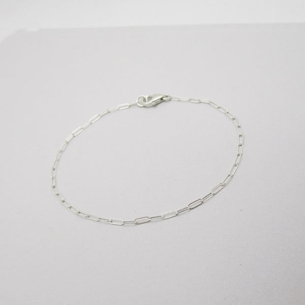 Dainty Paperclip Chain Bracelet