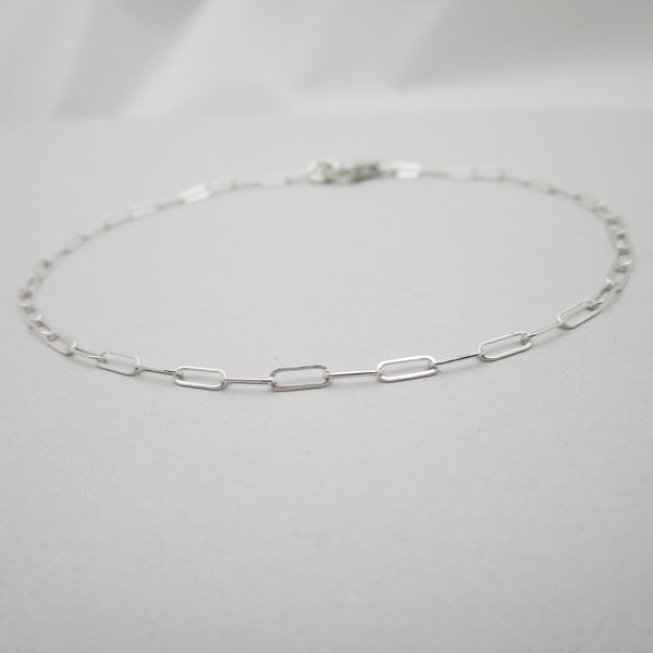 Dainty Paperclip Chain Bracelet