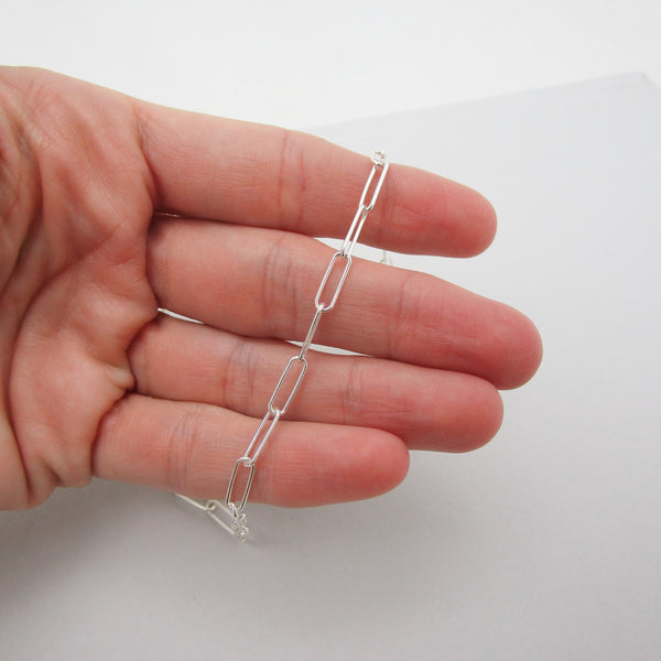 Sterling Silver Paperclip Bracelet