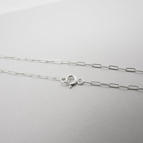 Tiny Paperclip Chain Dainty Necklace