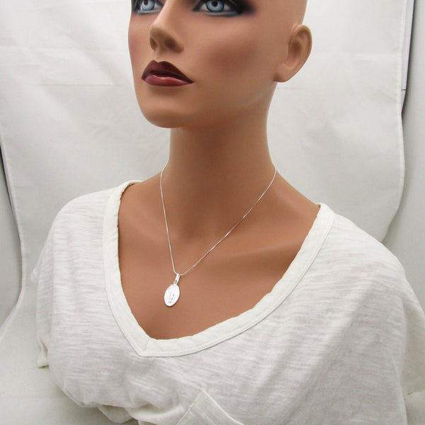 Our Lady of Guadalupe Medal Necklace - Sterling Silver