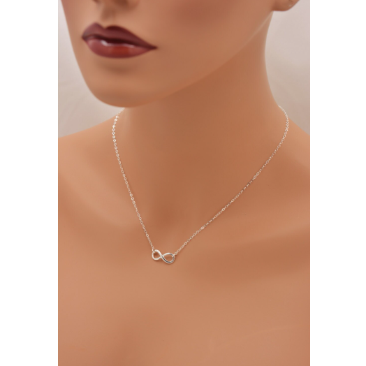 Sterling Silver Infinity Necklace