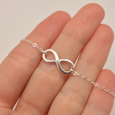 Sterling Silver Infinity Necklace