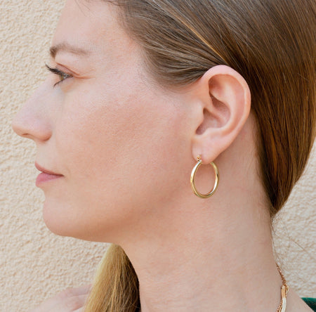 Extra Large Gold Hoop Earrings