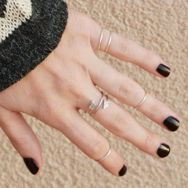 Set of 3 Midi Rings - Sterling Silver