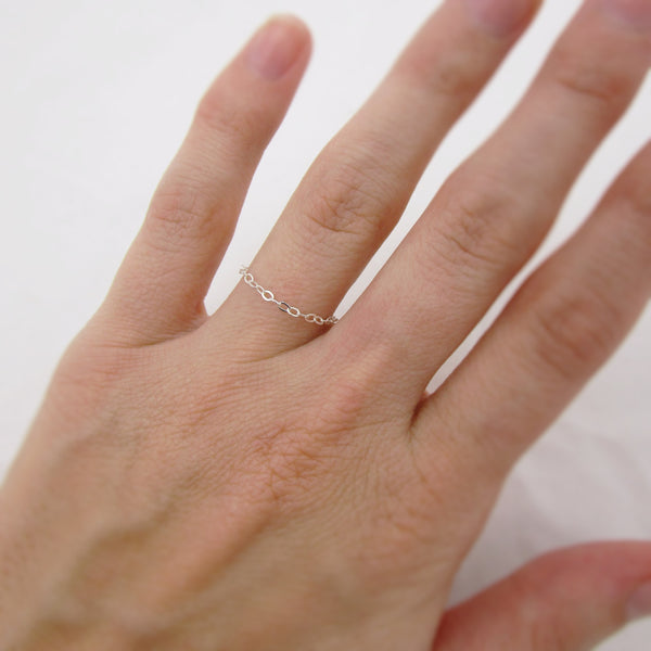 Sterling Silver Chain Ring