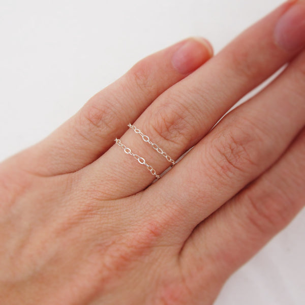 Sterling Silver Chain Ring