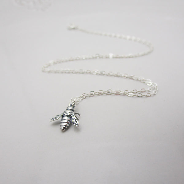Tiny Honey Bee Necklace