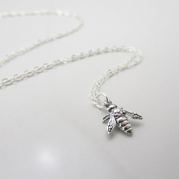 Tiny Honey Bee Necklace