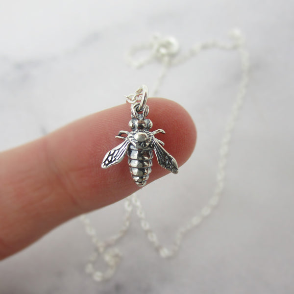 Tiny Honey Bee Necklace