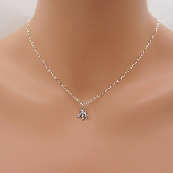 Tiny Honey Bee Necklace