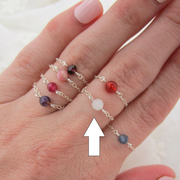 Moonstone Gem Ring