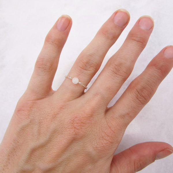 Moonstone Gem Ring