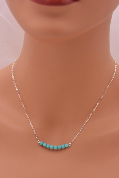 Turquoise Bar Necklace