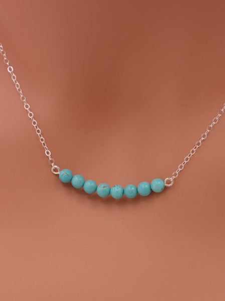 Turquoise Bar Necklace