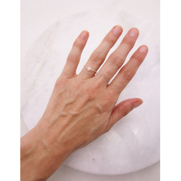 Moonstone Gem Ring
