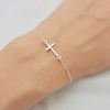 Sterling Silver Cross Bracelet - First Communion Gift