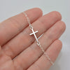 Sterling Silver Cross Bracelet - First Communion Gift