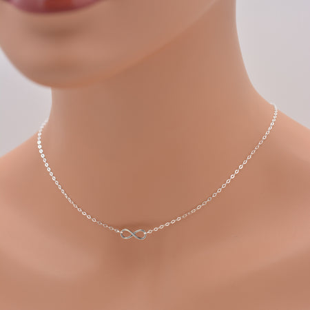 Silver Curb Chain Necklace