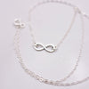 Sterling Silver Tiny Infinity Necklace