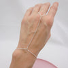 Silver Hand Chain Bracelet Set