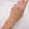 Silver Hand Chain Bracelet Set