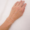 Silver Hand Chain Bracelet Set