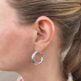 Sterling Silver Thick Hoops