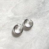 Sterling Silver Thick Hoops