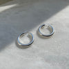 Big Chunky Silver Hoops