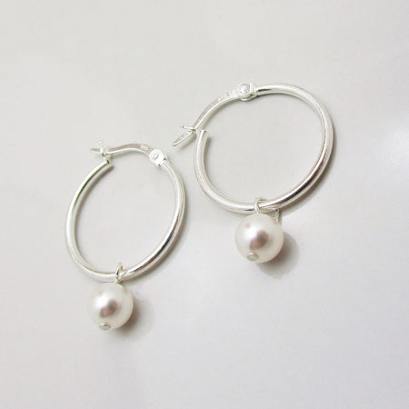 925 Sterling Silver Thick Hoops