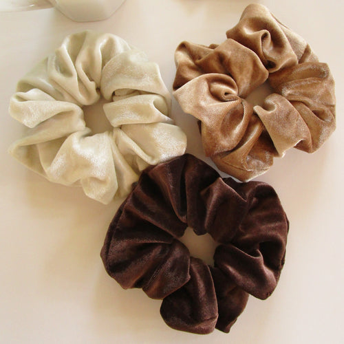 Coffee and Chocolate Jumbo Scrunchies
