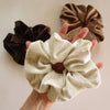 Coffee and Chocolate Jumbo Scrunchies