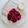 Burgundy Wine Velvet Scrunchie