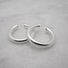 Big Chunky Silver Hoops