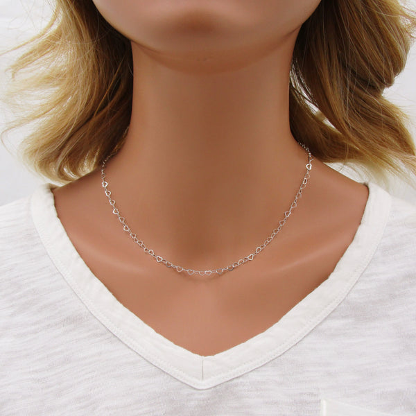 Heart Link Chain Necklace