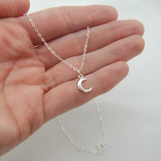 Moon and Star Necklace Set