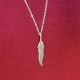 Silver Feather Necklace