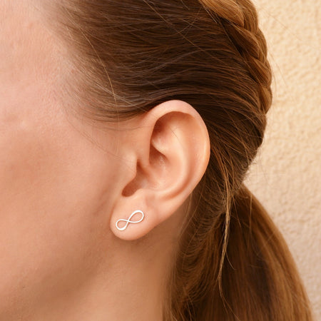 Silver Feather Climber Earrings