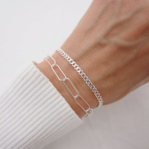 Chunky Paperclip Chain Bracelet