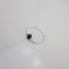 Tiny Garnet Birthstone Ring